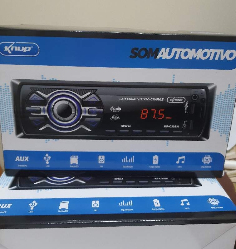 Som Automotivo Knup C30BH USC cartao SD