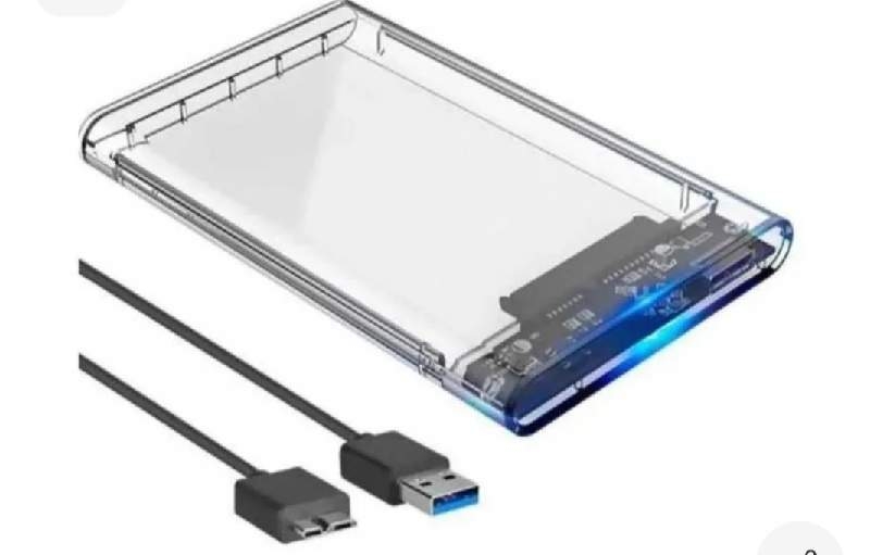 Case para HD Sata 2.5” USB 3.0 Transparente