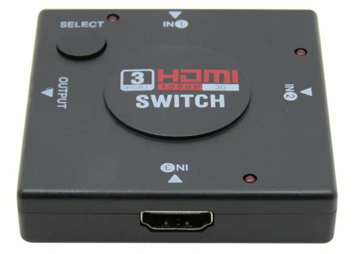 Switch 3×1 Divisor 3 Portas Hdmi