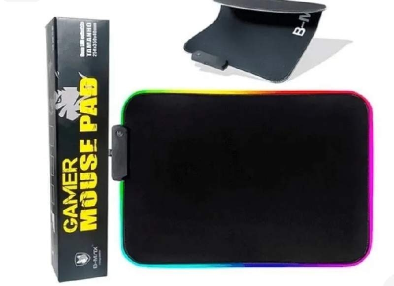 Mousepad Gamer Grande 80x30cm com Led B-Max