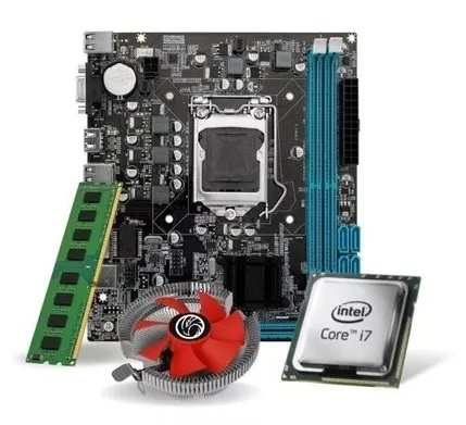 KIT CPU + Placa Mãe 1150 ddr3 + Processador I7-4770