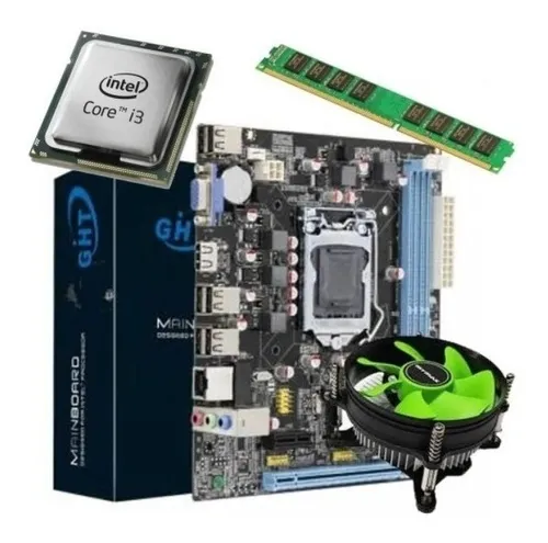 Kit Cpu +Processador I3 2120 + Placa mãe 1155 + 4gb ram Ddr3 1600mhz