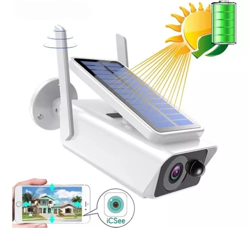 Camera Ip Wi-Fi Externa Solar 1080p Fixa Icsee (cod. 00225)